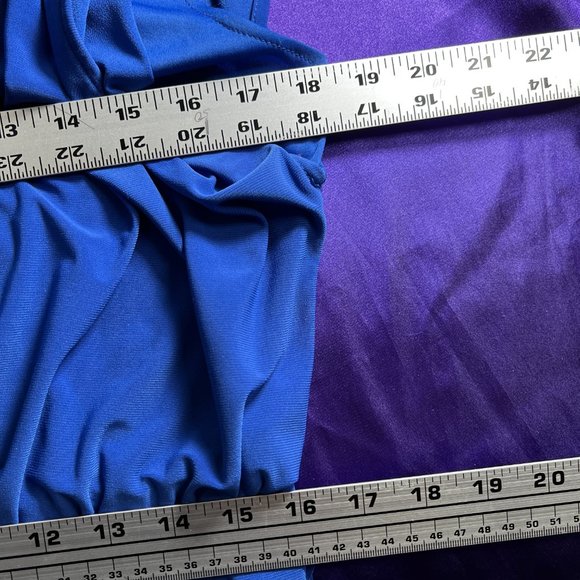 πAdrianna Papell Royal Blue Dress with Overlay Top - Picture 11 of 15